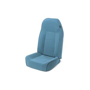 High-Back Bucket Seat in Blue Denim for 76-02 Jeep CJ, YJ & TJ