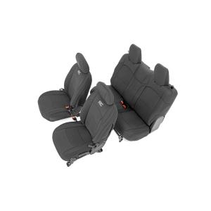 Jeep Neoprene Seat Cover Set | Black For 18-19 Jeep Wrangler JL Unlimited 2 Door
