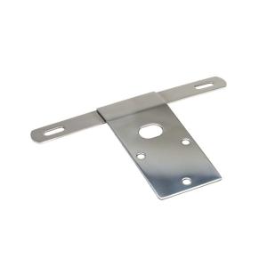 Stainless Steel License Plate Bracket in Polished Stainless Steel for Jeep CJ 1976-1986