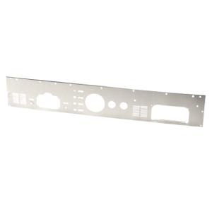 Dash Panel without Radio Cutout in Stainless Steel in Brushed Stainless Steel For 76-83 Jeep CJ5, 76-86 Jeep CJ7