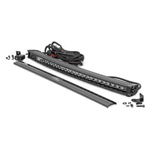 30 Inch Curved CREE LED Light Bar Single Row Black Series w/Cool White DRL