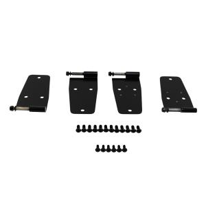 Hardtop Full Door Hinge Set – Black Powder Coated Stainless (4-Pieces) For 87-93 Jeep CJ,  76-86 Jeep Wrangler YJ