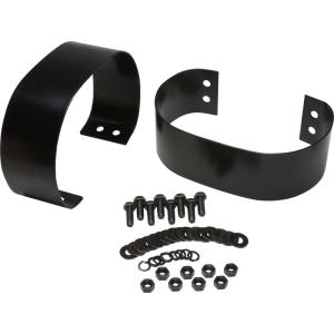 Bumper Bumperettes Pair Black Stainless For 76-86 Jeep CJ, 87-95 Jeep Wrangler YJ