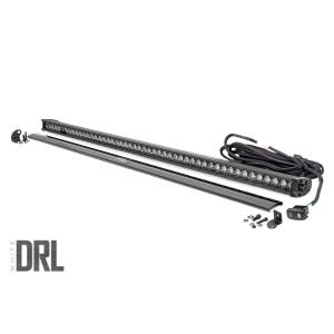 50 Inch Straight CREE LED Light Bar Single Row Black Series w/Cool White DRL