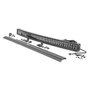40 Inch Curved CREE LED Light Bar Dual Row Black Series w/Cool White DRL