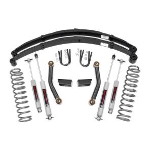 Rough Country 3in Jeep Series II Suspension Lift System Premium N3 1984-2001 Jeep Cherokee XJ