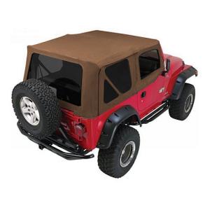 Complete Soft Top Kit with Upper Doors & Tinted for Jeep TJ 97-06