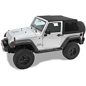 Trektop NX Twill Replace-a-top Soft Topfor 07-18 Jeep Wrangler JK 2 Door with Trektop NX
