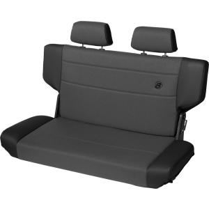 TrailMax II Fold & Tumble Rear Bench Seat in Fabricfor 97-06 Jeep Wrangler TJ