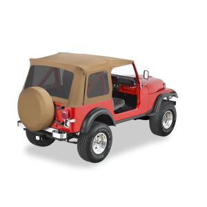 Supertop Soft Top Replacement FabricSpice with Tinted Windows For 76-95 Jeep YJ & CJ