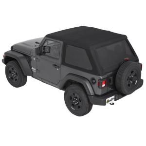 All-New Trektop NX Soft Top of 30 oz. Black Diamond for Jeep JL 18-22