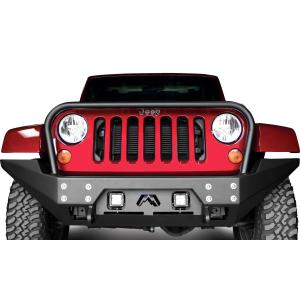 FMJ Front Full Width Winch Bumper with Grille Guard for 07-18 Jeep Wrangler JK