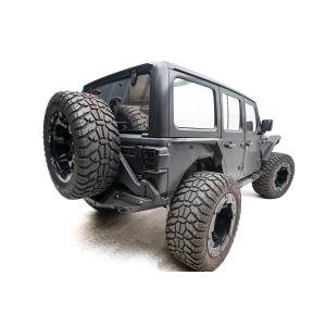 Off-The-Door Tire Carrier in Matte Black for 18-23 Jeep Wrangler JL