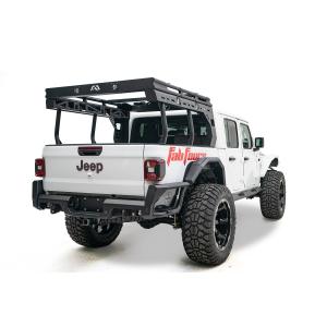 500 Pound Capacity With 2 Included Cross-Members; Bolt-On Mount; Powder Coated Black 12 Gauge Steel With Tie Down Points/ Mounting Points/ Integrated Pod Light Mounts/ Integrated Roof Access Step