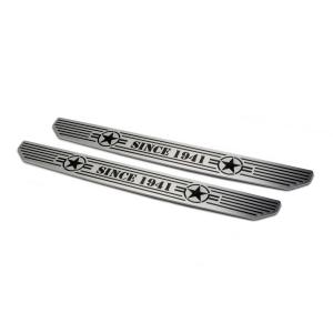 Front Sill Plates with Since 1941 Logo for 18-23 Jeep Wrangler JL & Gladiator JT