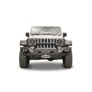 Matrix Front Bumper with Pre-Runner Guard in black for 18-23 Jeep Wrangler JL and Gladiator JT