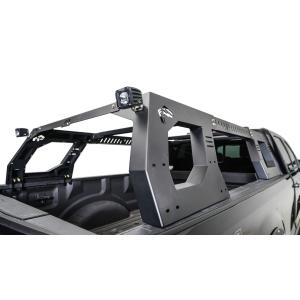 Overland Adjustable Rack System in Black Powder Coat Steel for 20-23 Jeep Gladiator JT