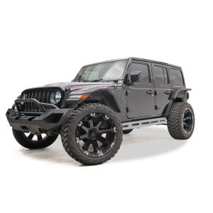 Tube Rock Sliders in Bare Steel for Jeep JL Unlimited 2018-2023