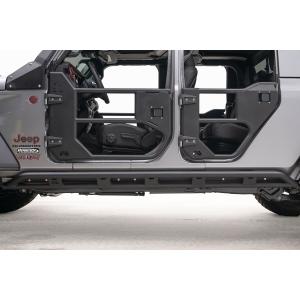 Tube Rock Sliders in Bare Steel for 20-23 Jeep Gladiator JT