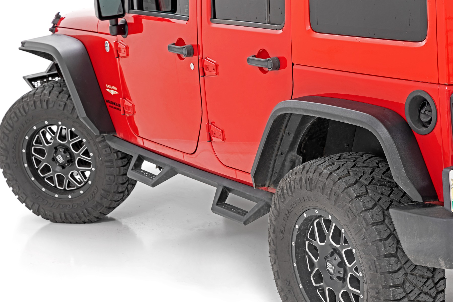 High Clearance LED Flat Fender Flare Kit UV Treated Jeep JK 2007-2018 ...