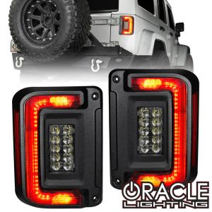 Flush Mount Led Tail Lights For 2007-2017 Jeep Wrangler JK