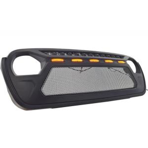 Dragon Mesh Grille With Led For 2018-UP Jeep Wrangler JL & 2020-UP Gladiator JT