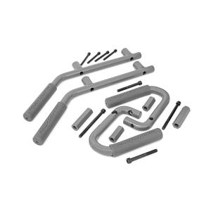 Grab Handles – Steel – FR & RR – Gray – Jeep Wrangler JK (2007-2018)