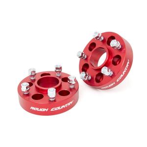 1.5in Thick 5×5 Wheel Adapters For 1997-2006 Jeep TJ & YJ Red