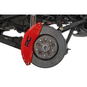 Caliper Covers Front and Rear Red for Jeep Wrangler JK 2007-2018