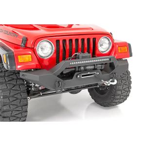 Full Width Front LED Winch Bumper for Jeep YJ & TJ 1987-2006