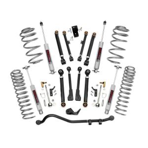 Rough Country 2.5IN Jeep X-Series Suspension Lift Kit Premium N3 1997-2006 Jeep Wrangler TJ &amp Unlimited TJ w/ 4cyl