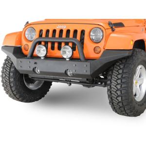 XHD Front Bumper High Clearance Ends in Textured Black for Jeep Wrangler JK 2007-2018