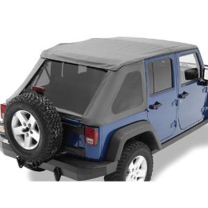 Trektop NX Replace-a-top Soft Top in Black Diamond for 07-18 Jeep Wrangler Unlimited JK 4 Door with Trektop NX