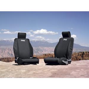 Jeep Logo Front Seat Covers for Jeep Wrangler JK 2007-2010 without Seat Airbags