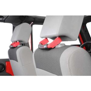 Rear Seat Grab Handles in Red for Jeep Wrangler JL, JK & Gladiator JT 2007-2023