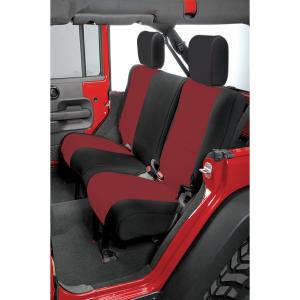 Custom Fit Neoprene Rear Seat Covers for Jeep Wrangler Unlimited JK 2007-2018 4 Door