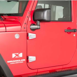 Stainless Steel Door Hinge Set for Jeep Wrangler JK 2007-2018 2 Door
