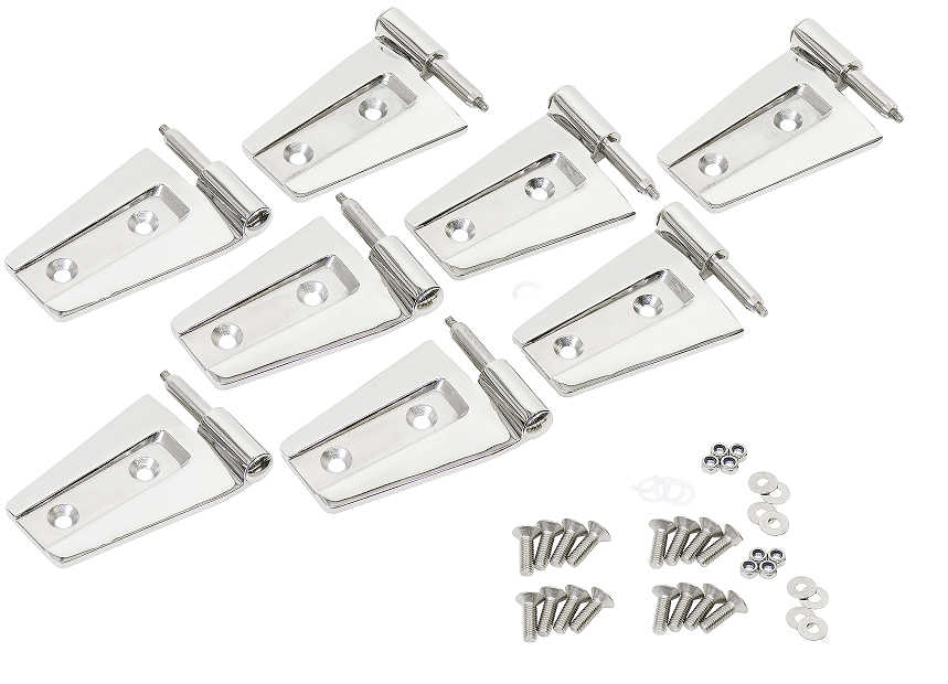thumbnail interactive-video image 1 of 2-Piece Door Hinge Set For Jeep Wrangler Unlimited JK – 2007-2017 (Front Or Rear) 1 of 5