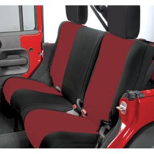 Custom Fit Neoprene Rear Seat Covers for Jeep Wrangler JK 2007-2018 2 Door