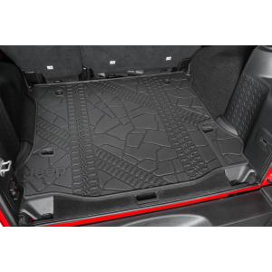 Cargo Liner Slush Mat with Tire Tread Pattern for Jeep Wrangler Unlimited JK 2011-2018 4 Door