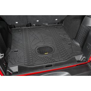 Cargo Liner Slush Mat with Tire Tread Pattern for Jeep Wrangler Unlimited JK 2011-2018 4 Door