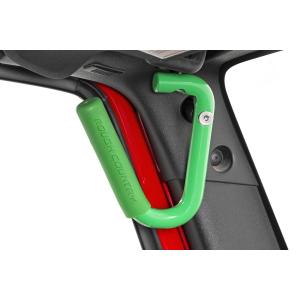 Green Solid Steel Front Grab Handles in Green for Jeep Wrangler JK 2007-2018