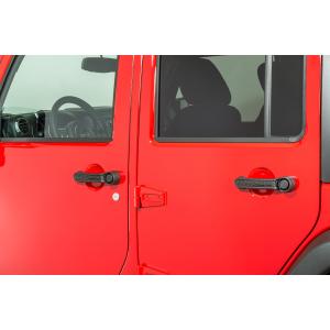 Elite Door Handle Inserts in Black for Jeep Wrangler JK 2007-2018 4-Door