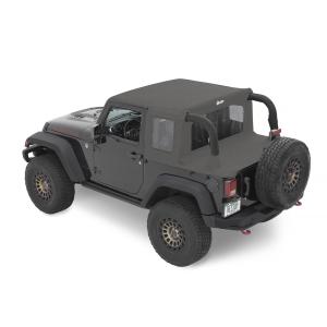 Trektop Halftop in Black Diamond Material for 07-18 Jeep Wrangler JK 2-Door