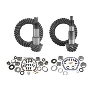 Front & Rear Ring and Pinion with Master Install Kits 4.11 Gear Ratio for Jeep Wrangler JK with Dana 30 Front / Dana 44 Rear