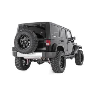 Rough-Country-90764-Wheel-to-Wheel-Nerf-Steps-Jeep-Wrangler-Unlimited-JK-Installed-Full-Rear