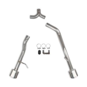 BlackHeart Dual Exit Axle-Back Exhaust Kit w/o Muffler for Jeep JT 3.6L 2020-... BlackHeart Dual Exit Axle-Back Exhaust Kit w/o Muffler for Jeep JT 3.6L 2020-...