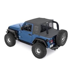 Trektop Halftop in Black Diamond Material for Jeep Wrangler JL 2018-2024