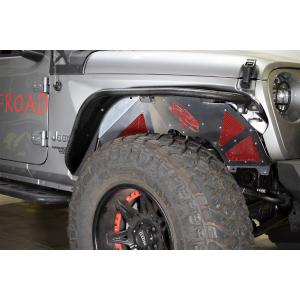 Aluminum Inner Fenders Front Raw Aluminum Liners for Jeep Wrangler JL and Gladiator JT 2018-2024