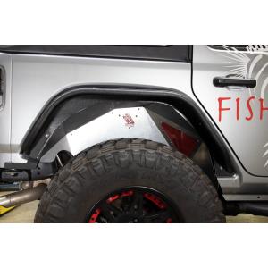 Aluminum Inner Fenders Rear Raw Aluminum Liners for Jeep Wrangler JL 2018-2024